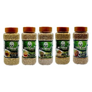 SIRIDHANYA unpolished and organic 5 positive Millet Grain Combo Pack of 5, [Little 500g, Foxtail 500g, Kodo 500g, Barnyard 500g, and Brown top 500g Millet], Naturally grown from  Andhra Pradesh