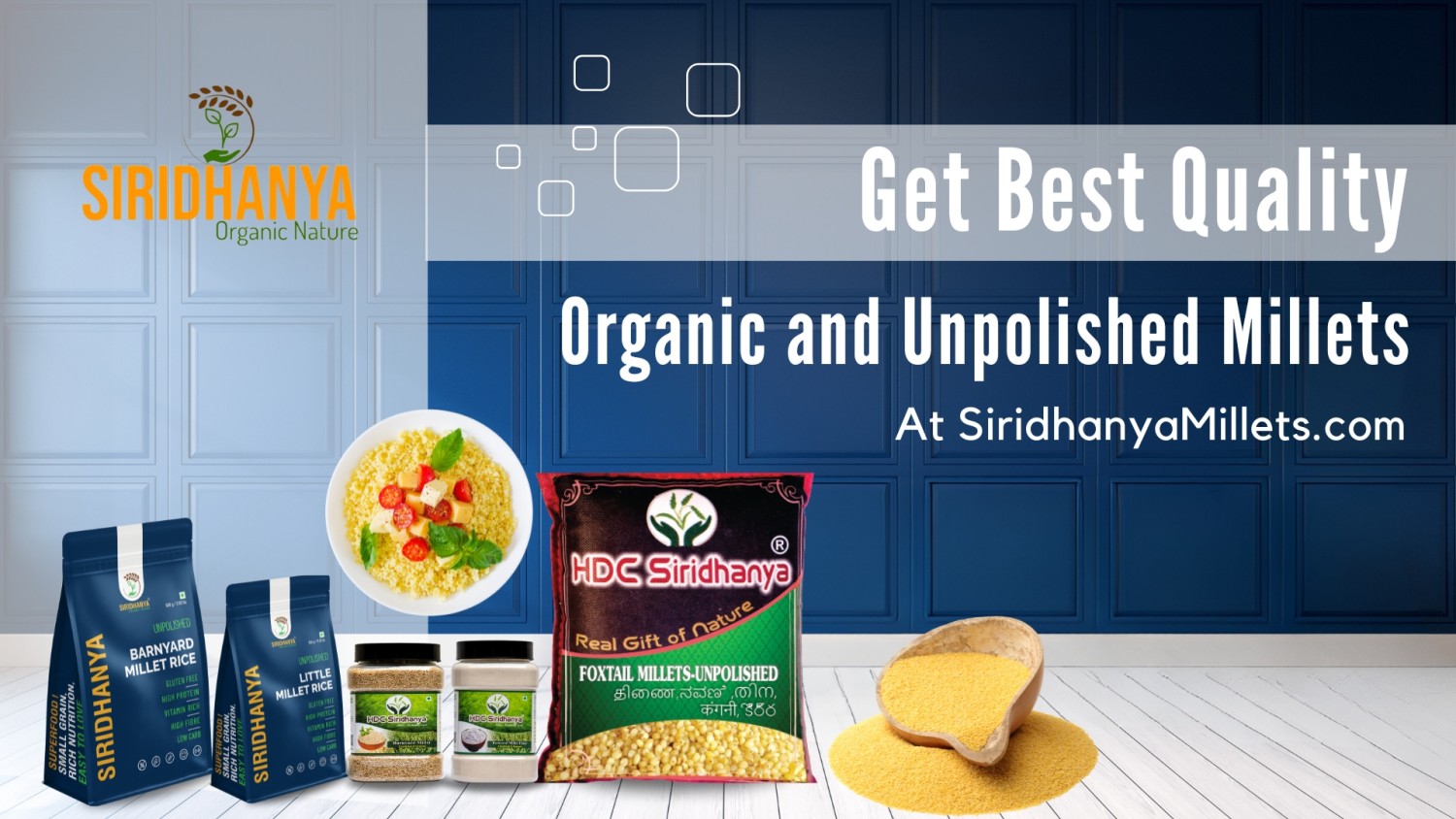 Get Best Quality Organic and Unpolished Millets