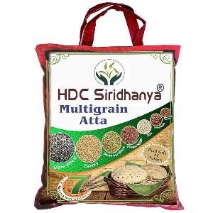 SIRIDHANYA Multimillet Multigrain Atta/Flours Keto Friendly, High protein & Low Carbs (specially for diabetic Friendly) Nwt.4700g (Gross Wt. 5kg)