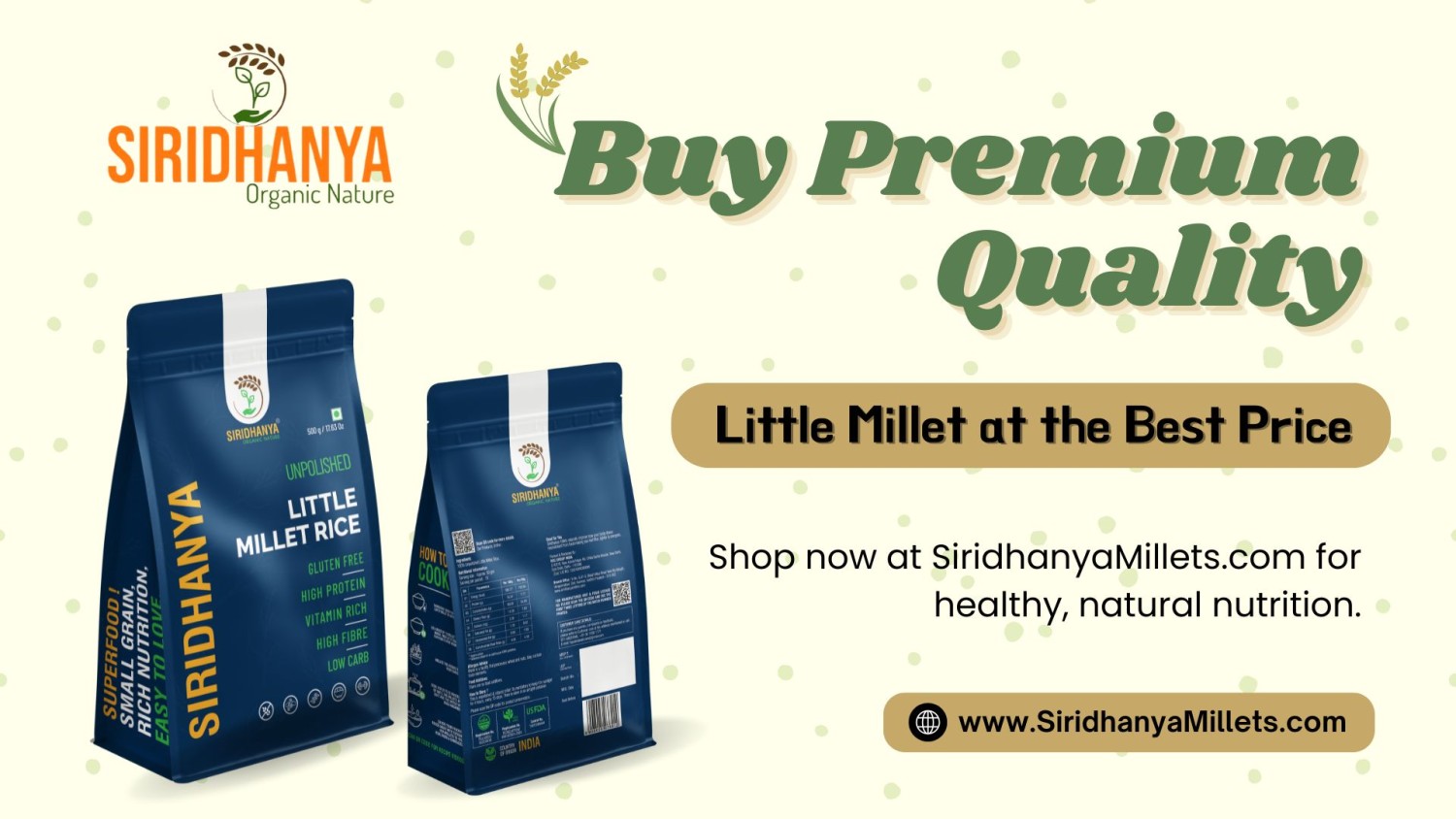 Buy Premium Quality Little Millet at the Best Price