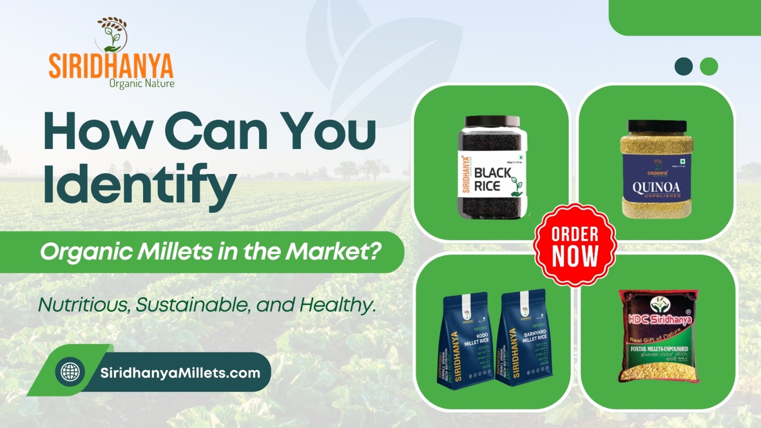 How Can You Identify Organic Millets in the Market?