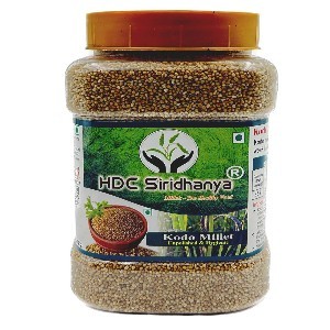 SIRIDHANYA Unpolished & Organic positive kodo  Millet 900g Packed in Jar (6 Months Shelf Life) Organically Grown from Karnataka Gross wt 1kg.