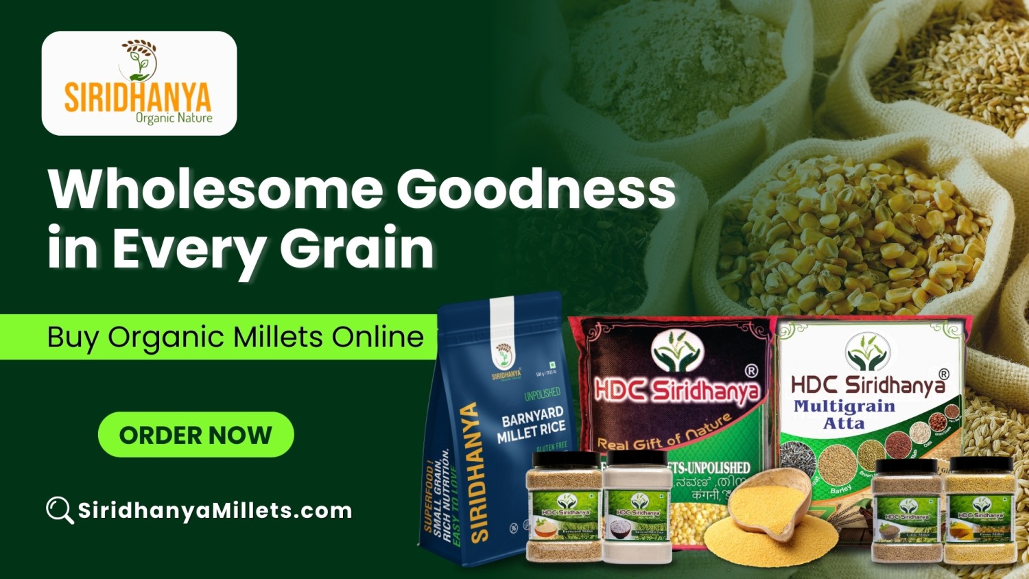 Wholesome Goodness in Every Grain - Buy Organic Millets Online
